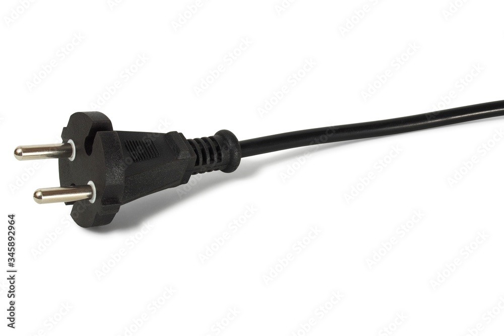 Black electric plug Black electric plug