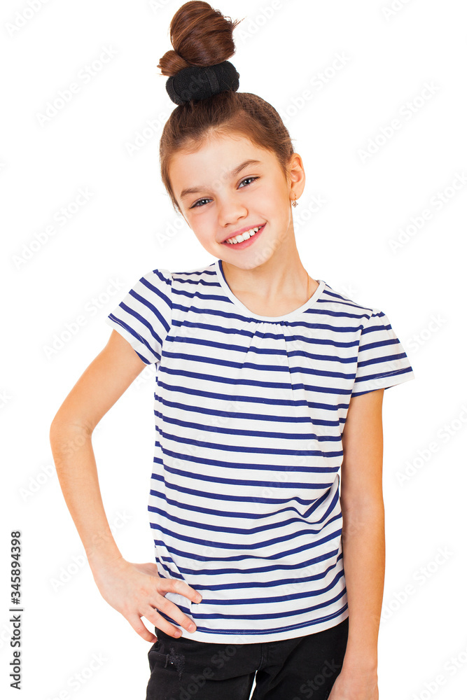 Portrait of a charming brunette little girl Portrait of a charming brunette little girl