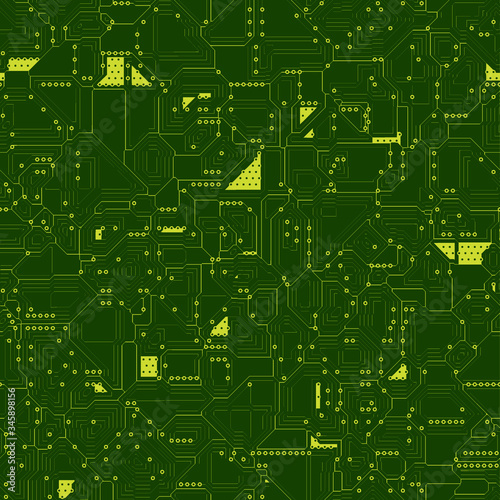 seamless vector circuits board background