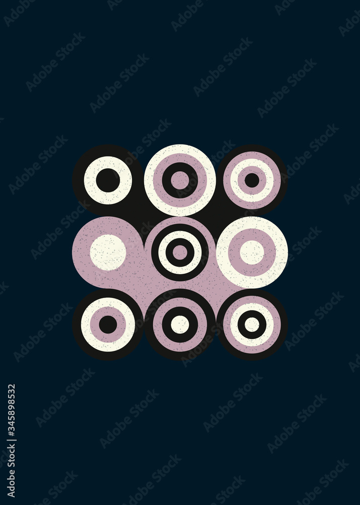Fototapeta premium Colour Dots Universe Logo art design illustration