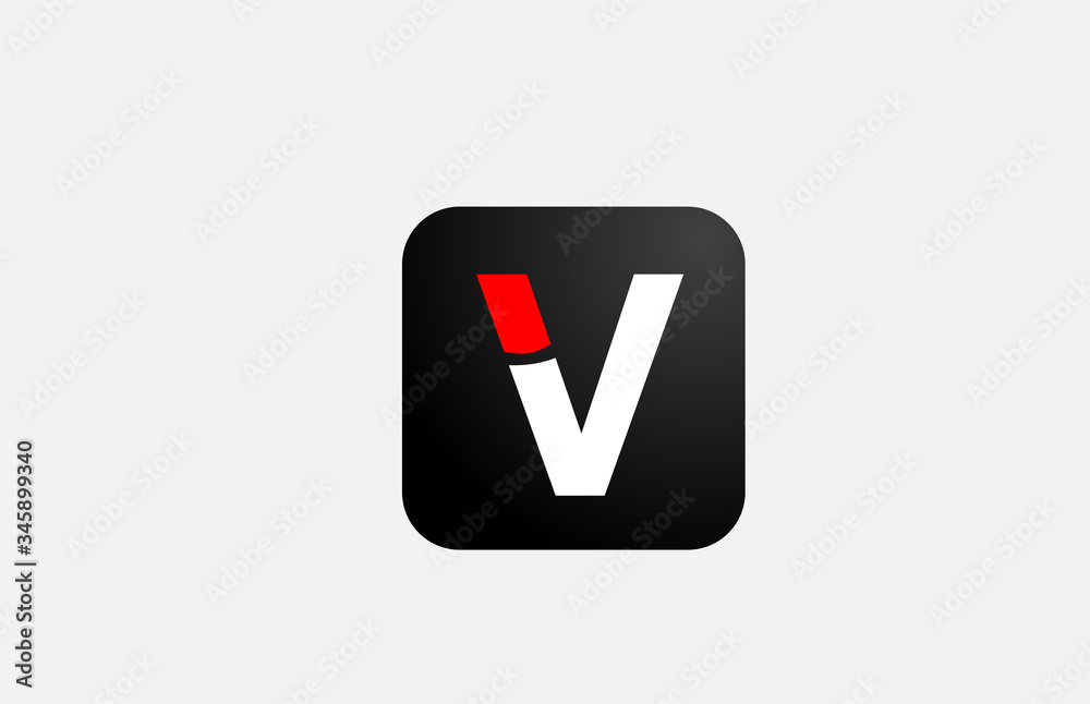 simple red white V alphabet letter logo icon design for business and company simple red white V alphabet letter logo icon design for business and company