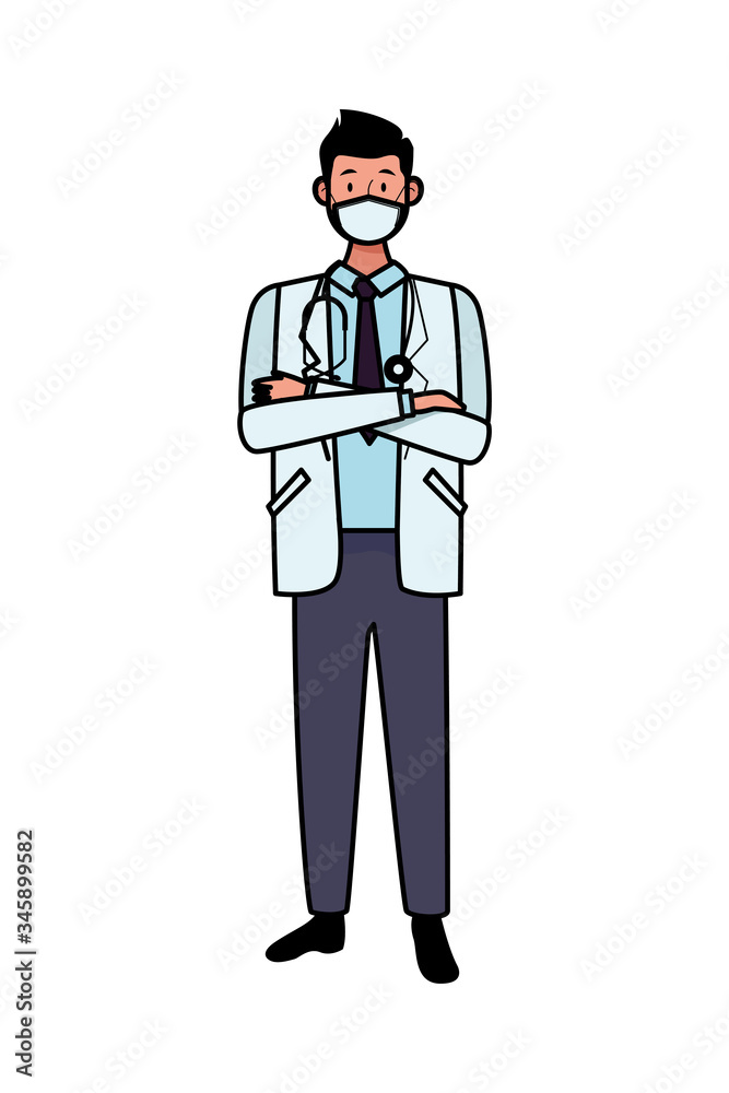 doctor worker using face mask for covid 19 doctor worker using face mask for covid 19