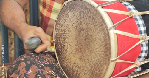 Balinese Show with People playing Traditional Instruments in Bali Indonesia UHD 4k 