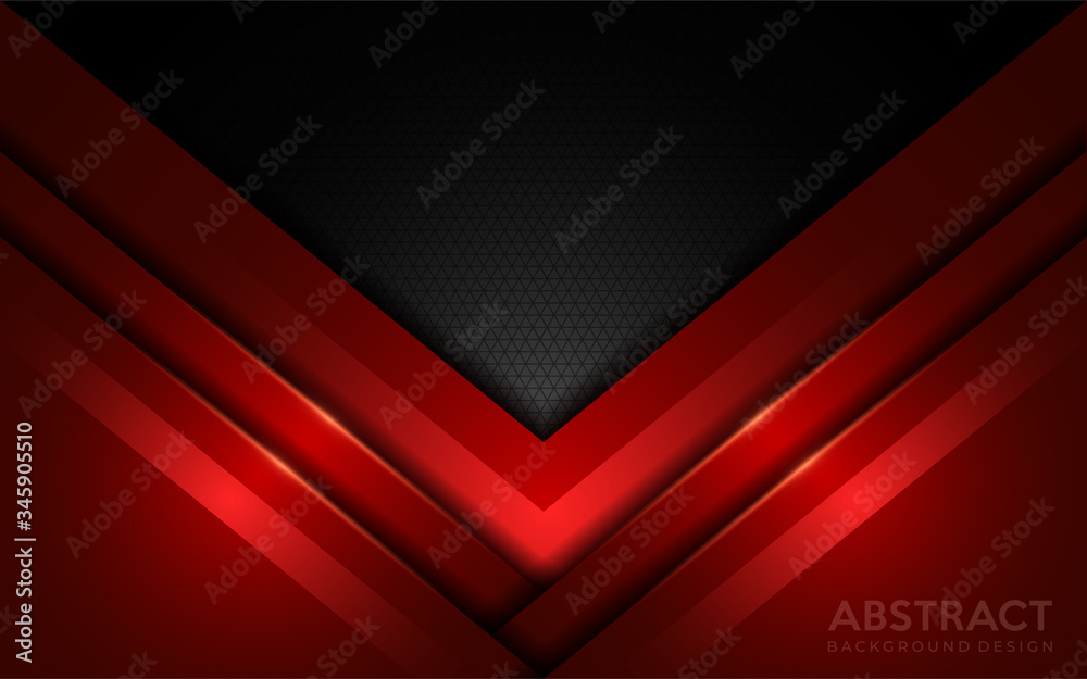 Modern futuristic black and red background design.