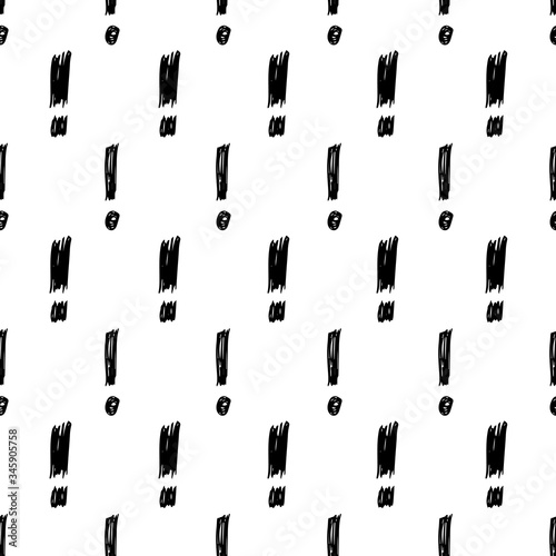 Seamless pattern with exclamation mark symbol