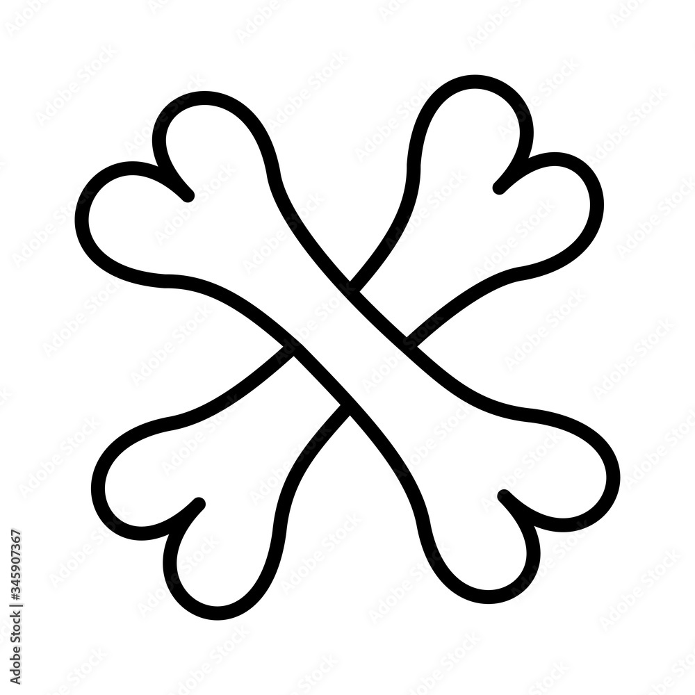 bone icon design, flat style trendy collection bone icon design, flat style trendy collection