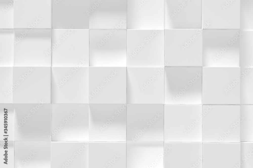 White cubes abstract background White cubes abstract background
