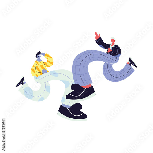 men walking and dancing with style