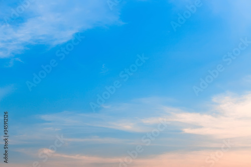 Beautiful background images of blue sky in the morning