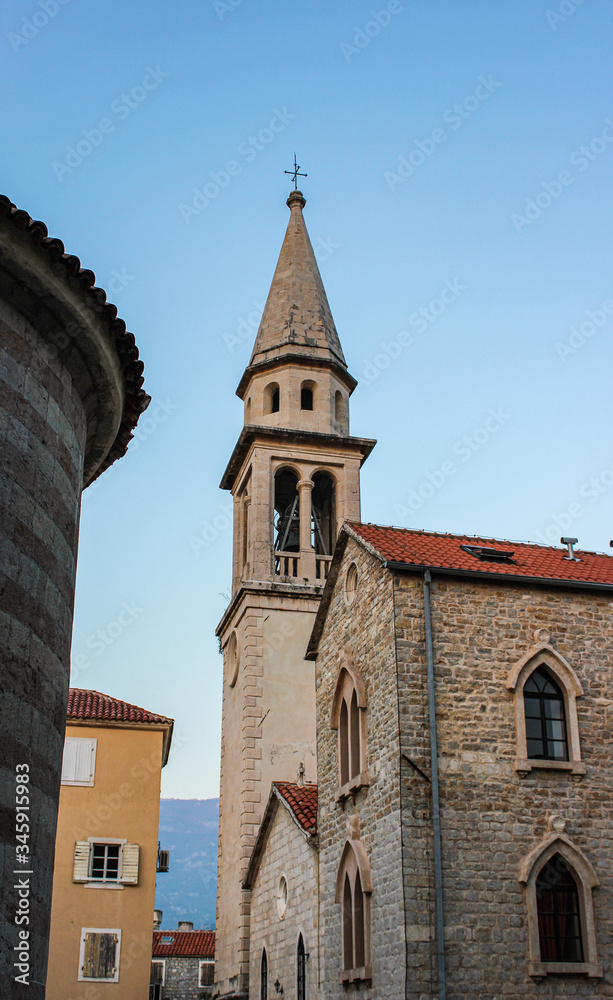 The Holy Trinity church in the medieval Budva Old Town
