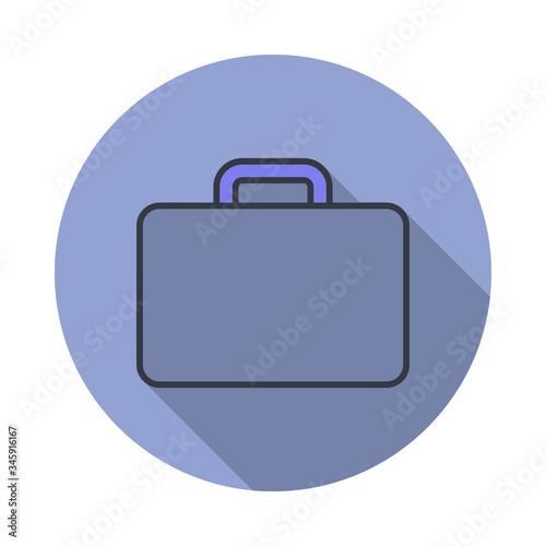 diplomat long shadow icon. Simple color vector of web icons for ui and ux, website or mobile application