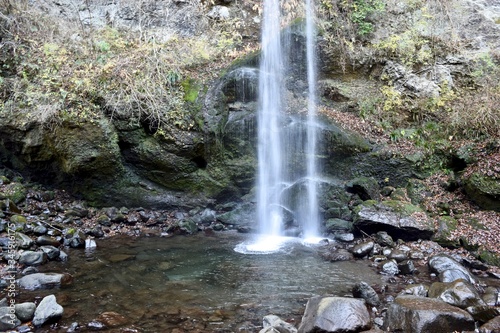 waterfall in the forest photo