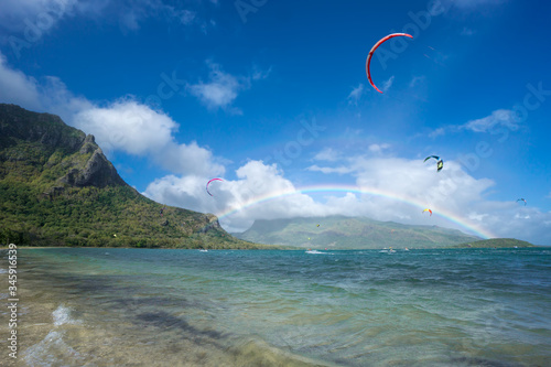 kitesurfing in Mauritus