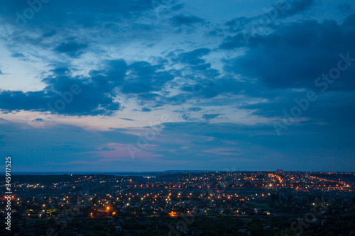 Evening city in eastern europe © MaksimM