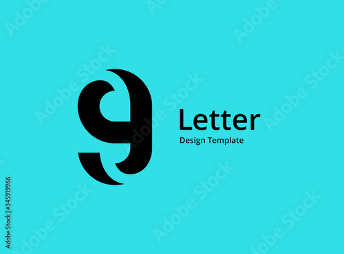 Letter G number 9 logo icon design template elements