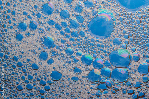 An artful colorful background with bubbles. Abstract background.