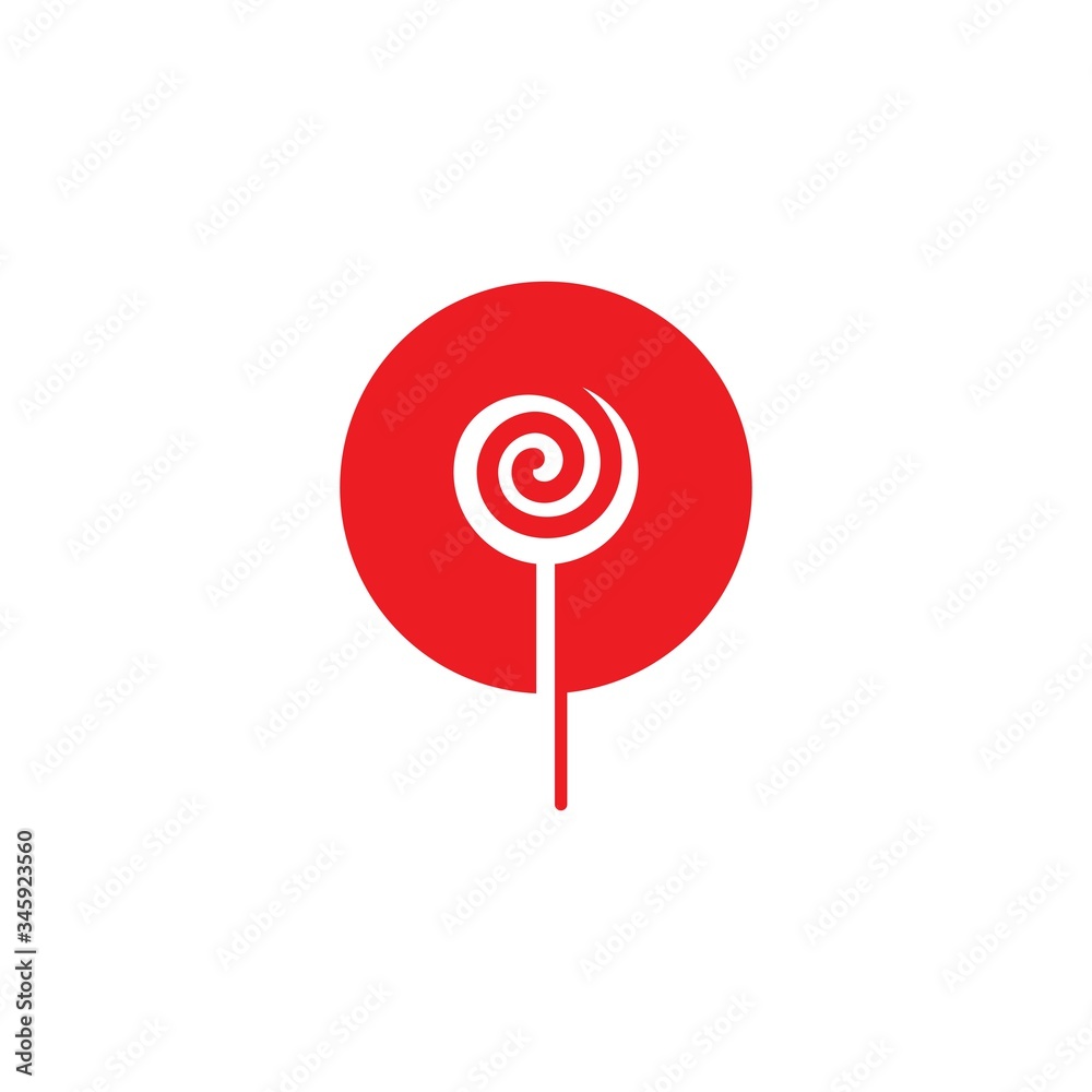 lollipop candy vector icon illustration lollipop candy vector icon illustration