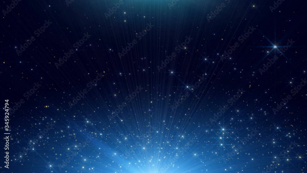 blue sparks dust particles overlay background