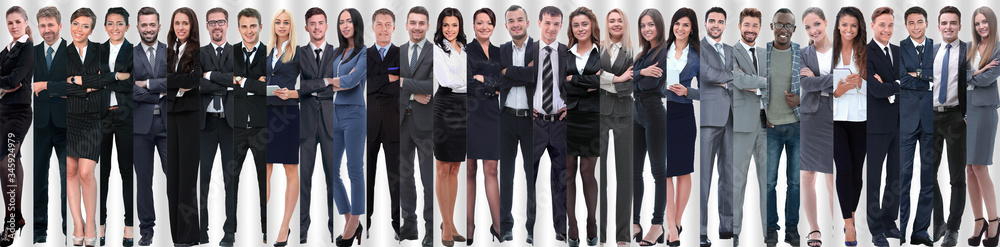 panoramic collage of groups of successful employees. panoramic collage of groups of successful employees.