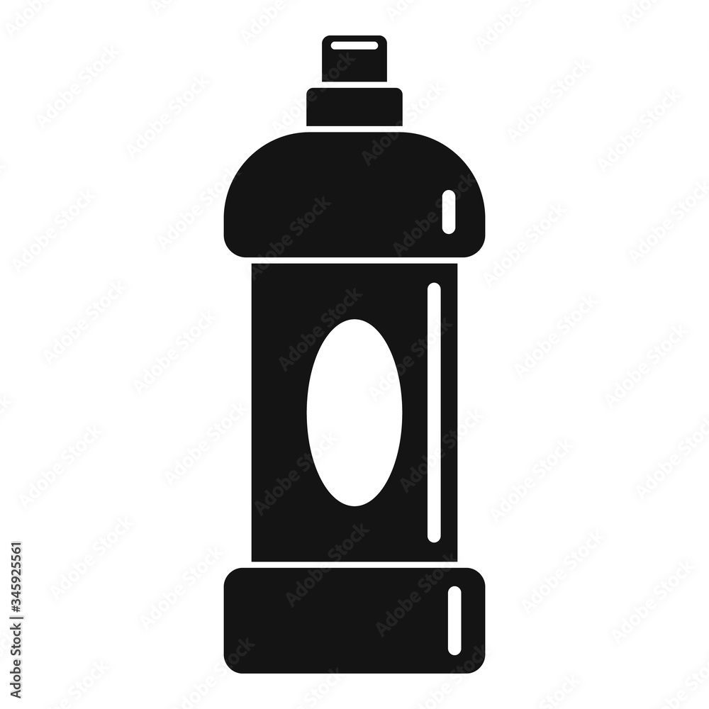 Dish cleaner bottle icon. Simple illustration of dish cleaner bottle vector icon for web design isolated on white background Dish cleaner bottle icon. Simple illustration of dish cleaner bottle vector icon for web design isolated on white background