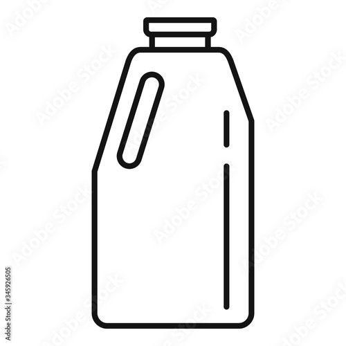 Clean bleach icon. Outline clean bleach vector icon for web design isolated on white background