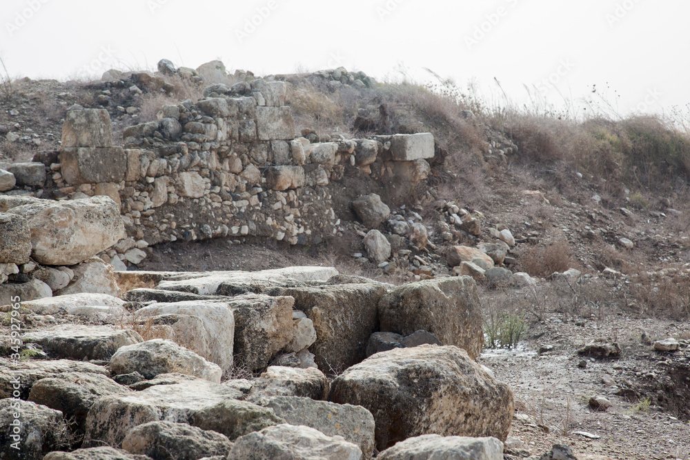 Old Ruins in Megiddo, Israel