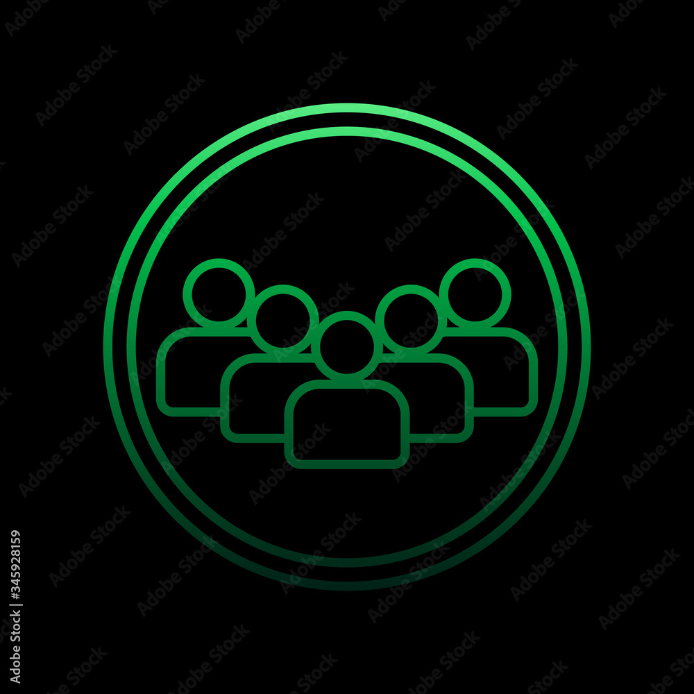 group of contacts nolan icon. Simple thin line, outline vector of sosial media network icons for ui and ux, website or mobile application group of contacts nolan icon. Simple thin line, outline vector of sosial media network icons for ui and ux, website or mobile application