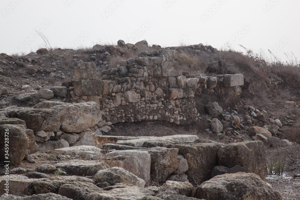 Old Ruins in Megiddo, Israel