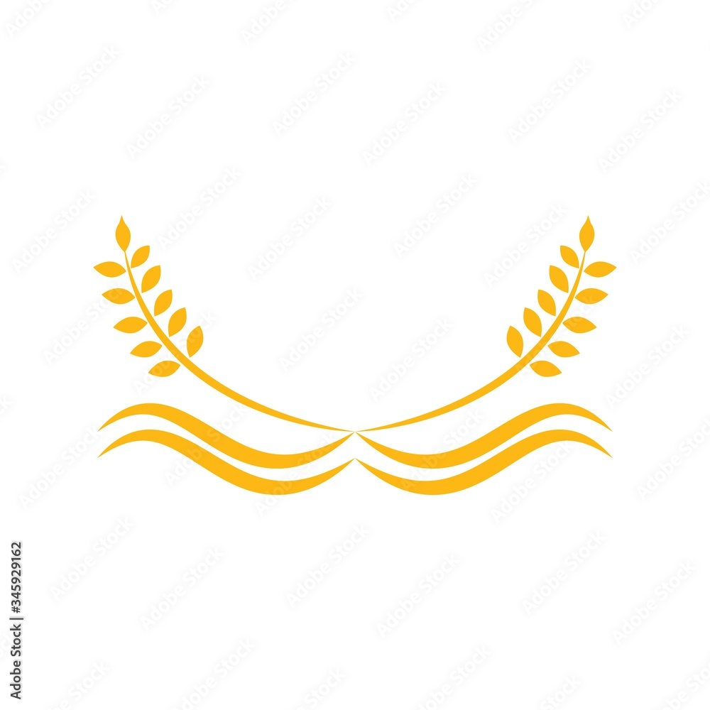 Obraz premium Agriculture wheat Logo