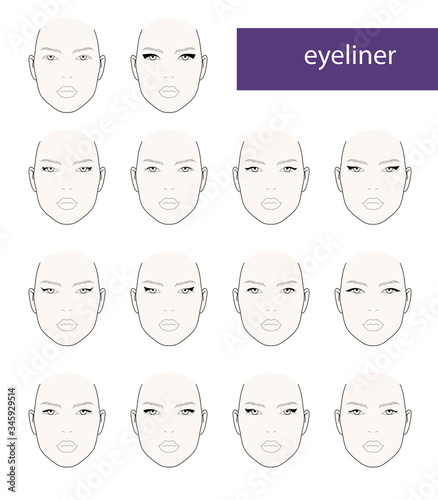 Face charts for eyes