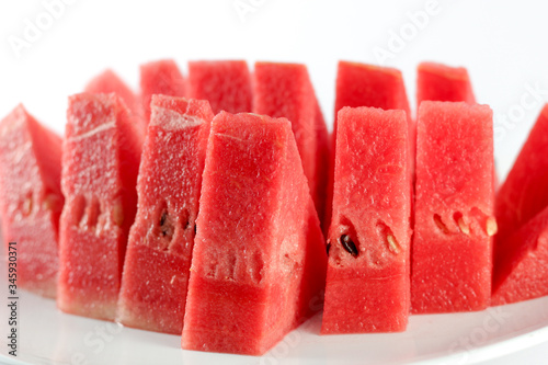 watermelon on a white background, isolated