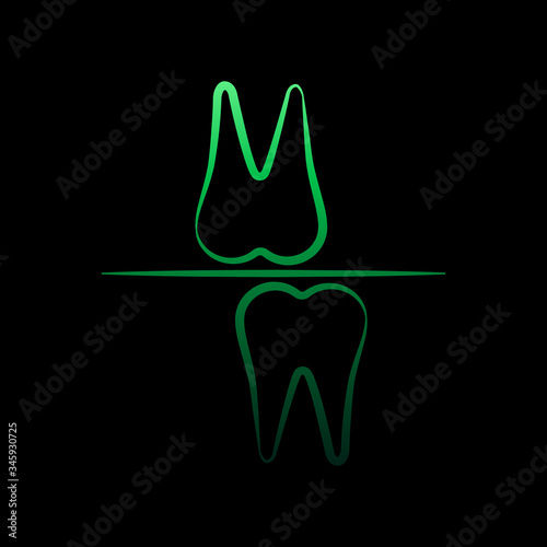 Bruxism, bite block nolan icon. Simple thin line, outline vector of dentist icons for ui and ux, website or mobile application