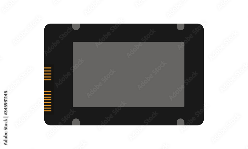 Ssd card, drive, card, disk, computer, memory free vector icon Ssd card, drive, card, disk, computer, memory free vector icon