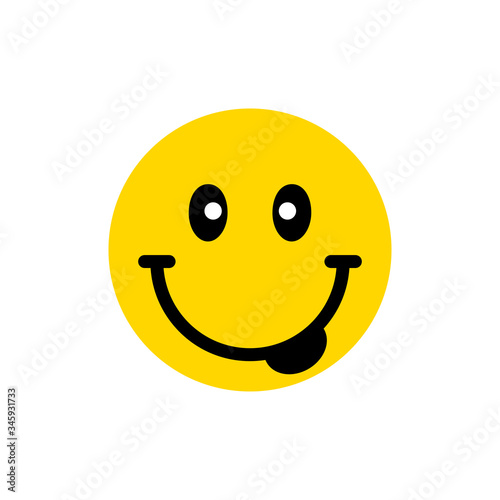 Face Emoticon icon vector logo