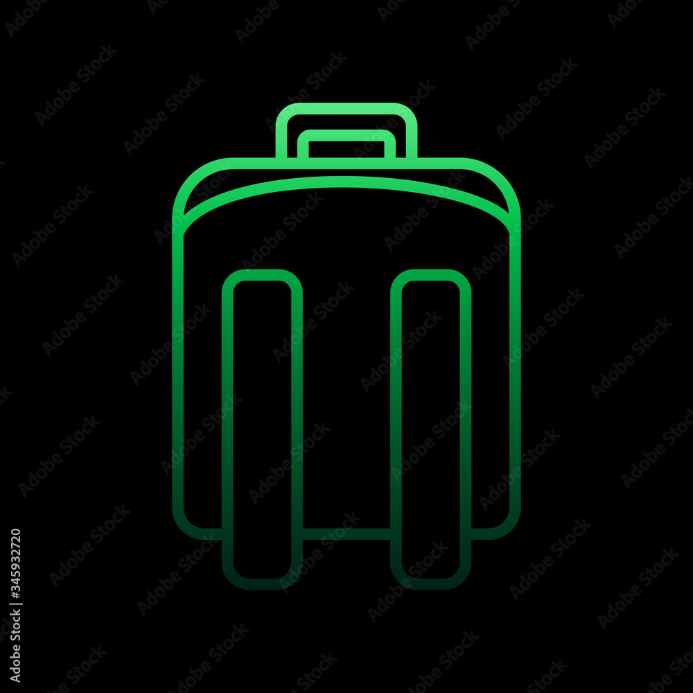 pupil backpack nolan icon. Simple thin line, outline vector of Education icons for ui and ux, website or mobile application pupil backpack nolan icon. Simple thin line, outline vector of Education icons for ui and ux, website or mobile application