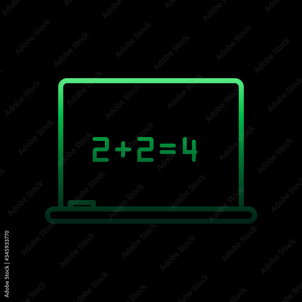 equation on board nolan icon. Simple thin line, outline vector of Education icons for ui and ux, website or mobile application equation on board nolan icon. Simple thin line, outline vector of Education icons for ui and ux, website or mobile application