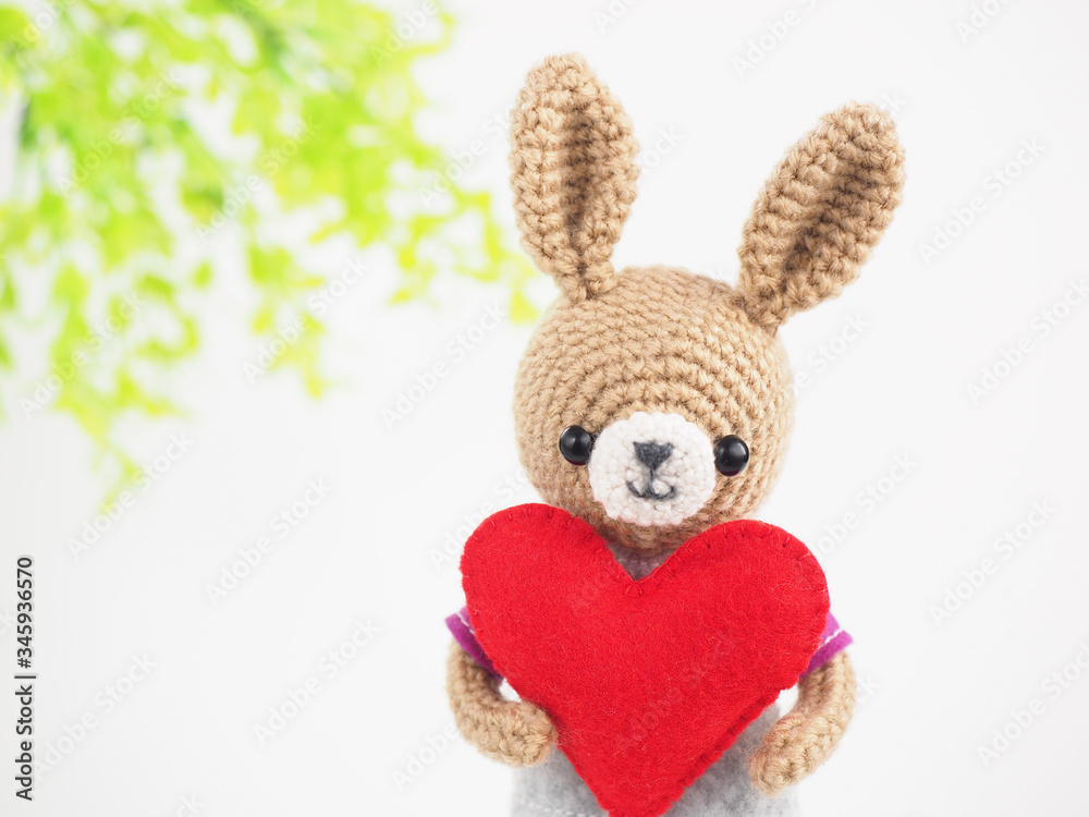 Obraz premium かわいい動物のあみぐるみ