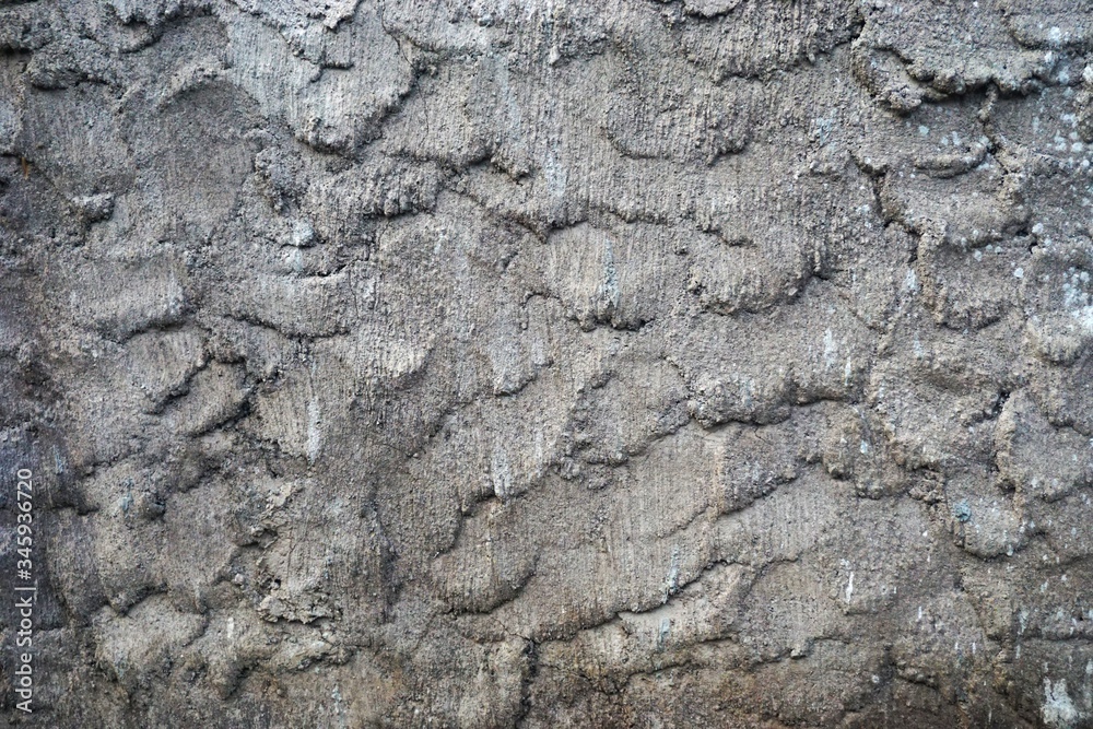 Fototapeta premium Sloppy cement mortar surface abstract rough horizontal background texture