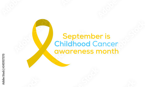 Vector illustration on the theme of Childhood Cancer awareness month observed each year during September.