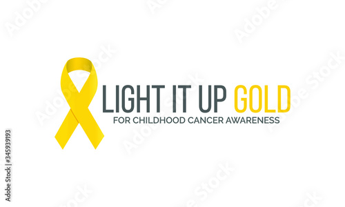 Vector illustration on the theme of Childhood Cancer awareness month observed each year during September.