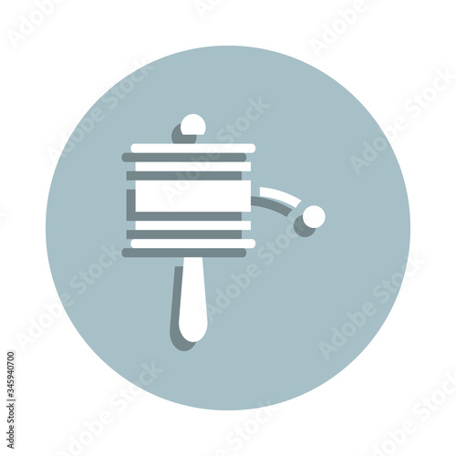 Prayer badge icon. Simple glyph, flat vector of world religiosity icons for ui and ux, website or mobile application