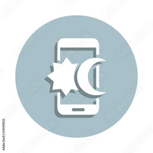 Islam badge icon. Simple glyph, flat vector of world religiosity icons for ui and ux, website or mobile application