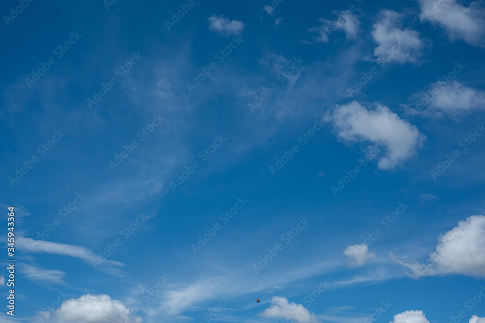 Sky and clouds on a bright day after rain Sky and clouds on a bright day after rain