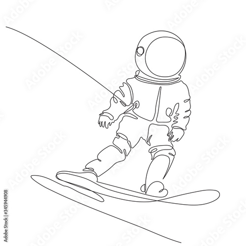 A man in a helmet rides a snowboard. Snowboarder. Winter sport.