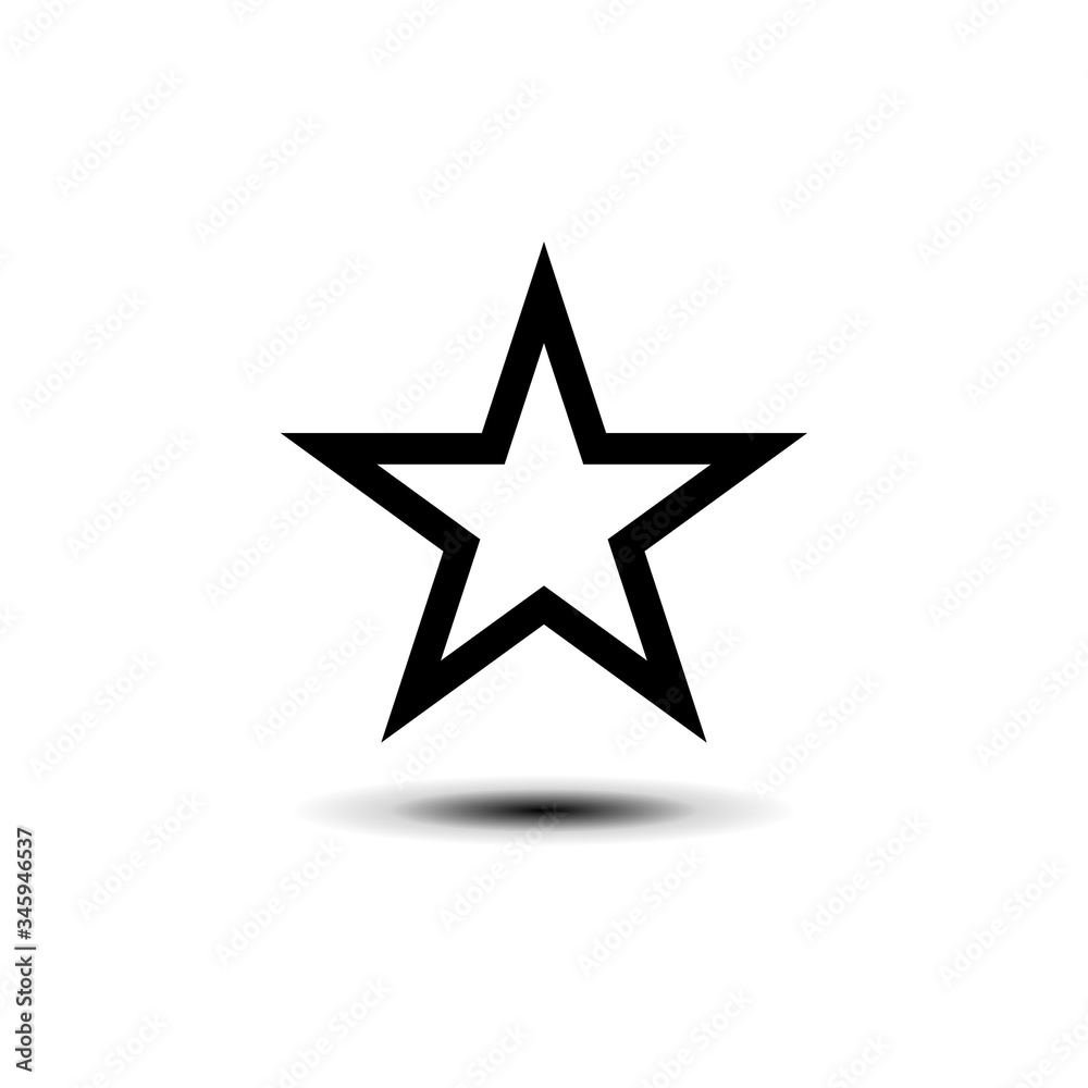 Star icon in trendy flat design Star icon in trendy flat design