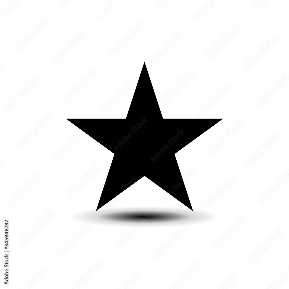 Star icon in trendy flat design Star icon in trendy flat design