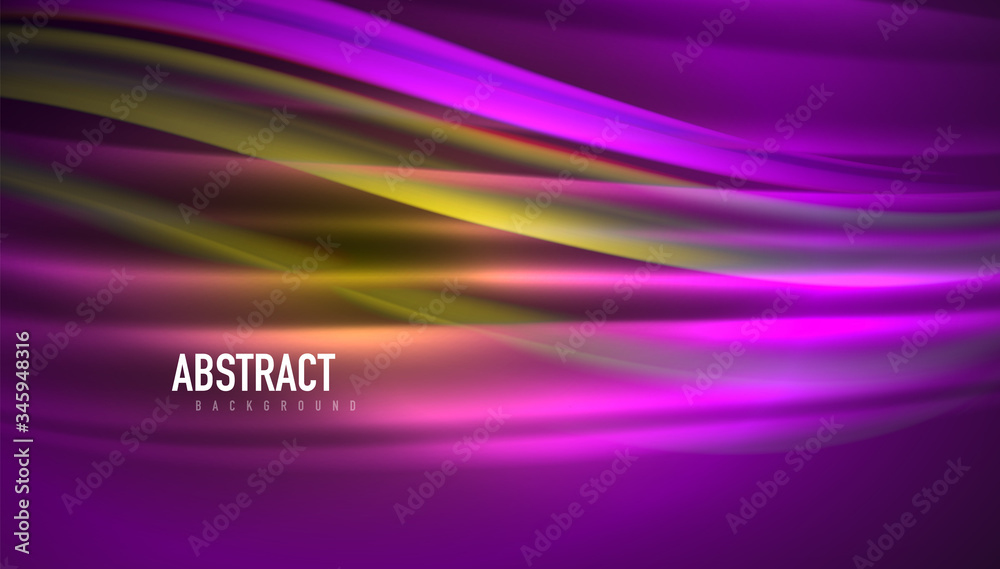 Fluid wave lines background. Trendy abstract layout template for business or technology presentation, internet poster or web brochure cover, wallpaper Fluid wave lines background. Trendy abstract layout template for business or technology presentation, internet poster or web brochure cover, wallpaper