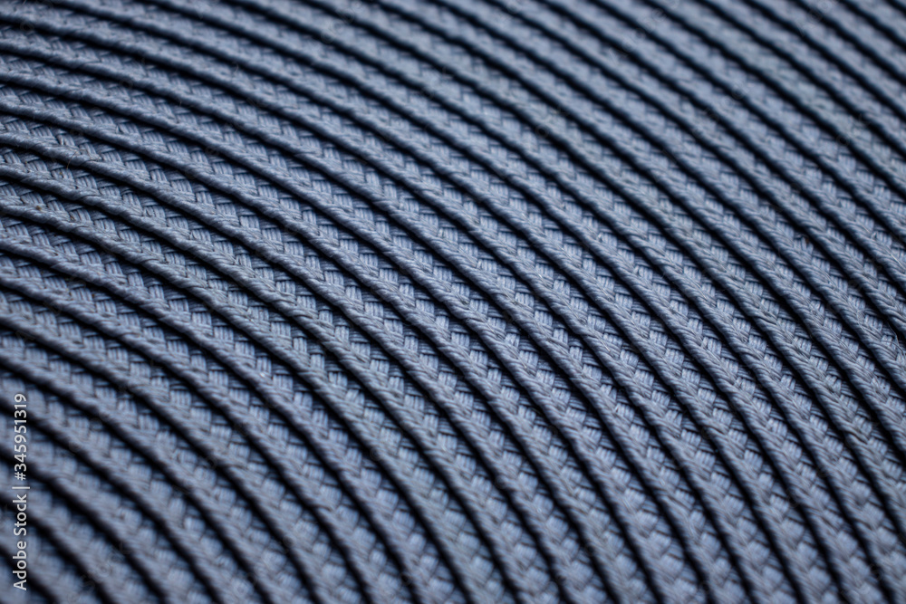 Blue weaving fabric close up Blue weaving fabric close up