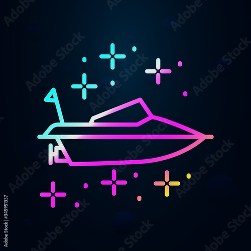 Diving boat nolan icon. Simple thin line, outline vector of diving icons for ui and ux, website or mobile application