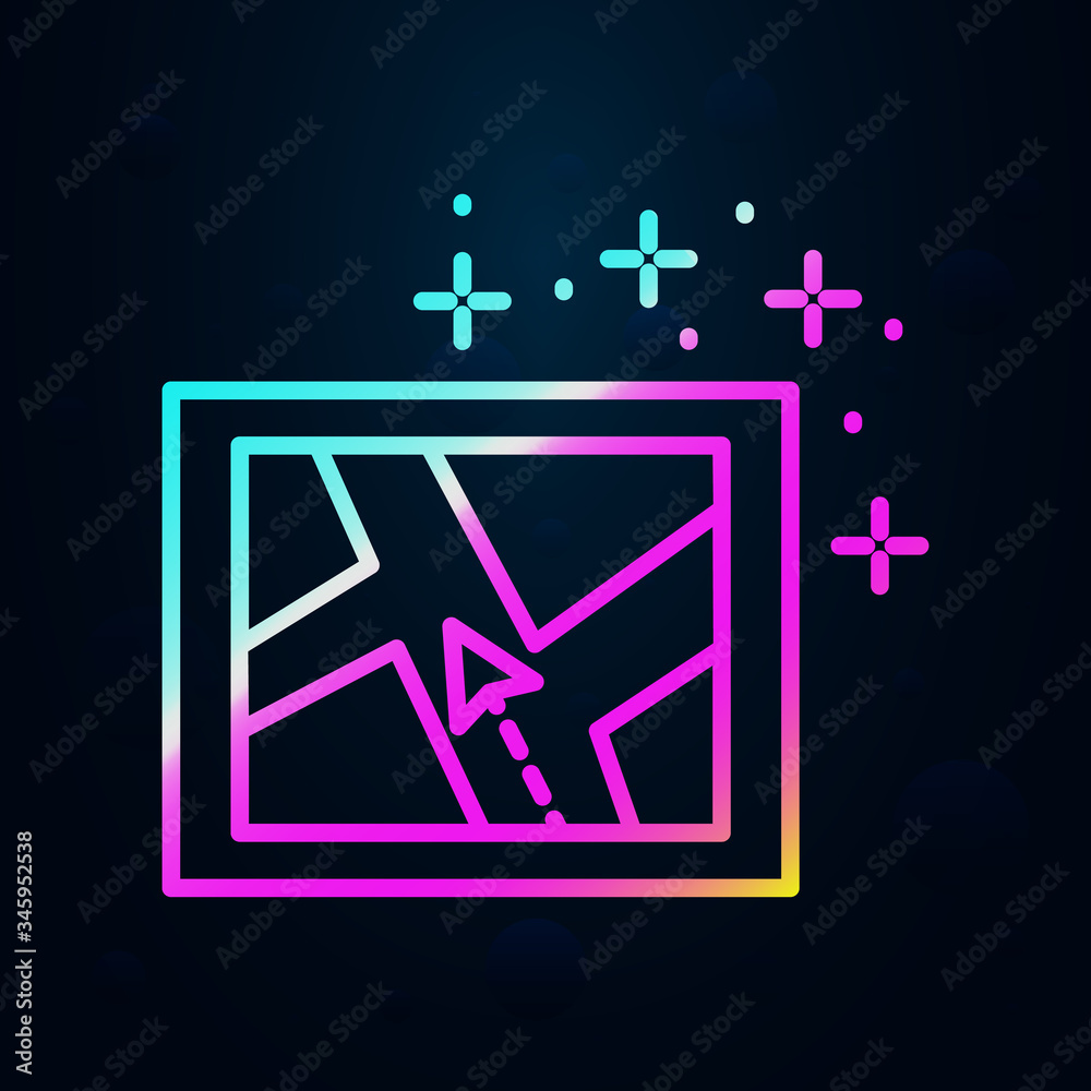 Map, location nolan icon. Simple thin line, outline vector of geography icons for ui and ux, website or mobile application Map, location nolan icon. Simple thin line, outline vector of geography icons for ui and ux, website or mobile application